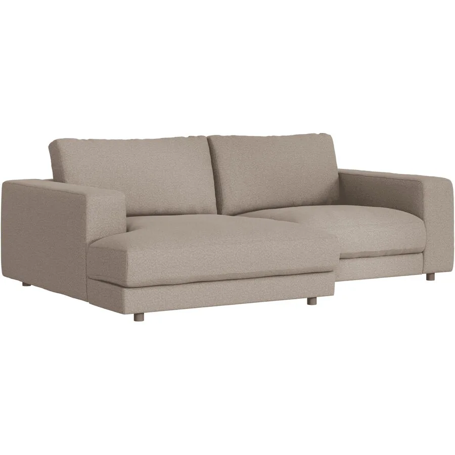 Ecksofa Ava Links Bezug: 100% Polyester taupe B 240 T 170 cm - Möbel Konfigurator: Traummöbel individuell zusammenstellen