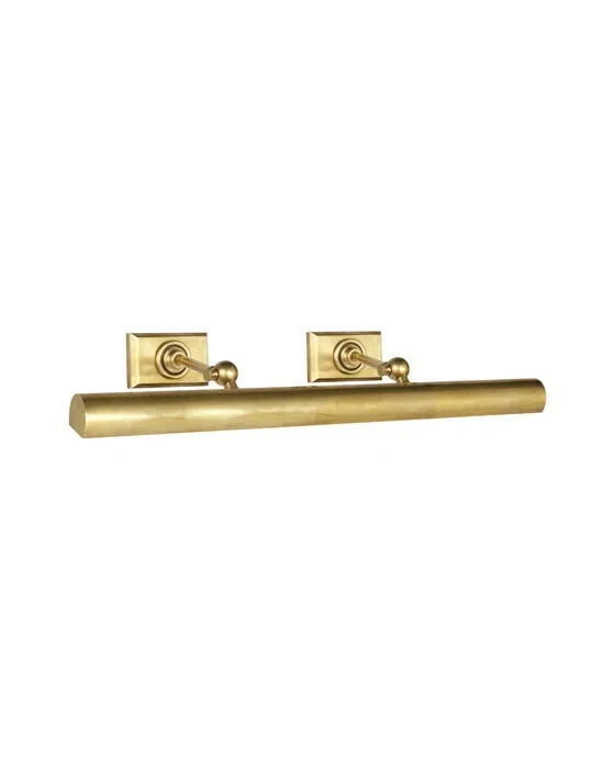 24" Cabinet Maker's Picture Light Antique Brass