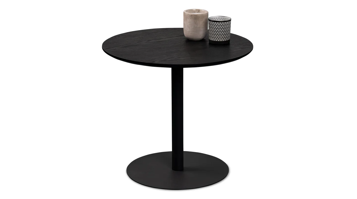 Couchtisch rund Esche 48 cm x 48 cm Wohnzimmertisch - IDA