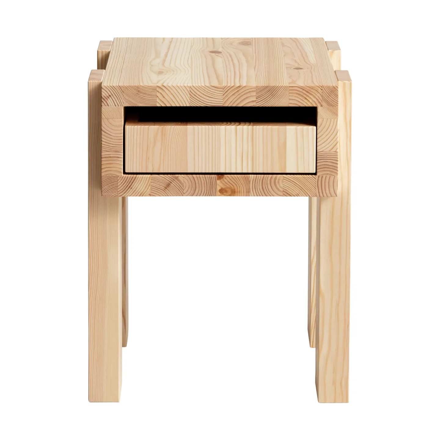 Vaarnii 003 Stilts Side Table Beistelltisch Matt geöltes Wachs Kiefer 40x36x45 cm