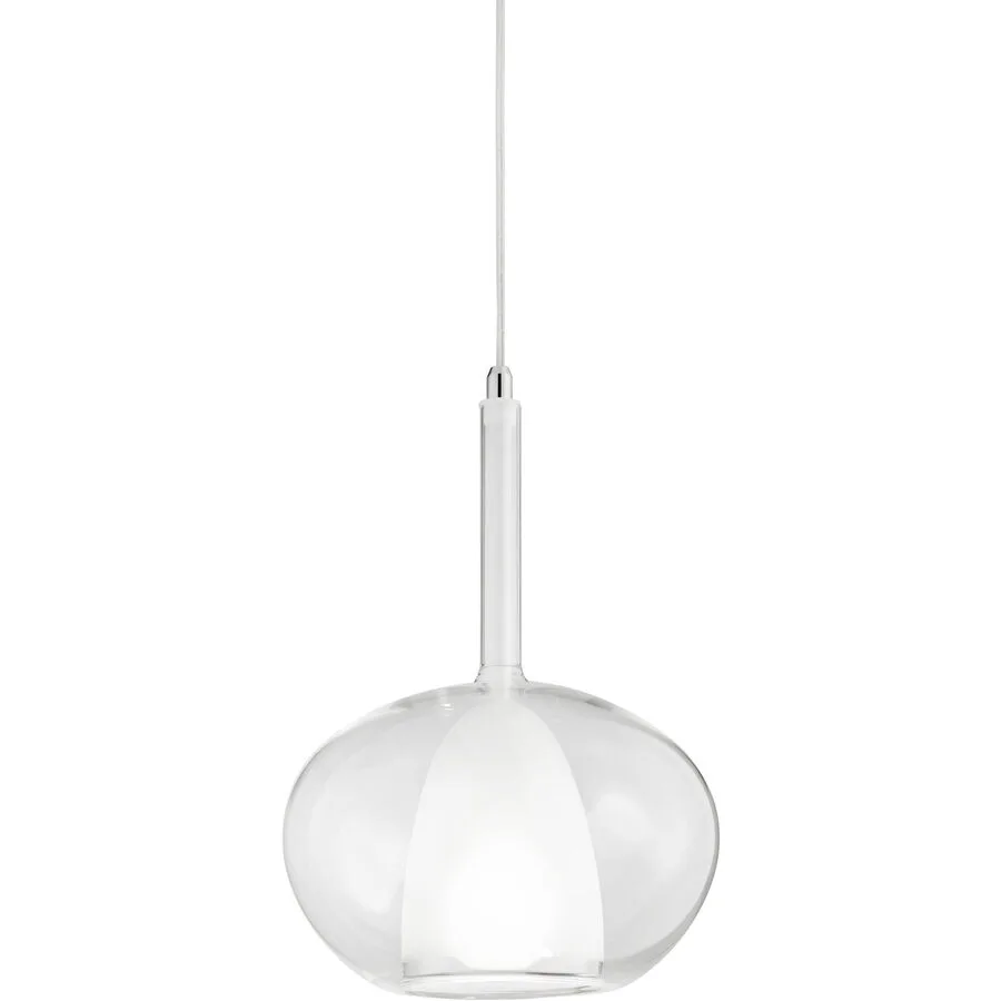 Giberti Luce Pendellampe Carina Grau Glas 22 cm 33.5 cm