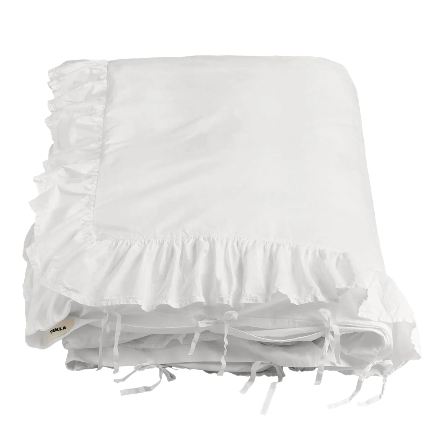 Tekla - Percale, Broderie Anglaise, Single Duvet Cover - Broken White/Elodie, 150X210 - Påslakan - Elodie Ouedraogo
