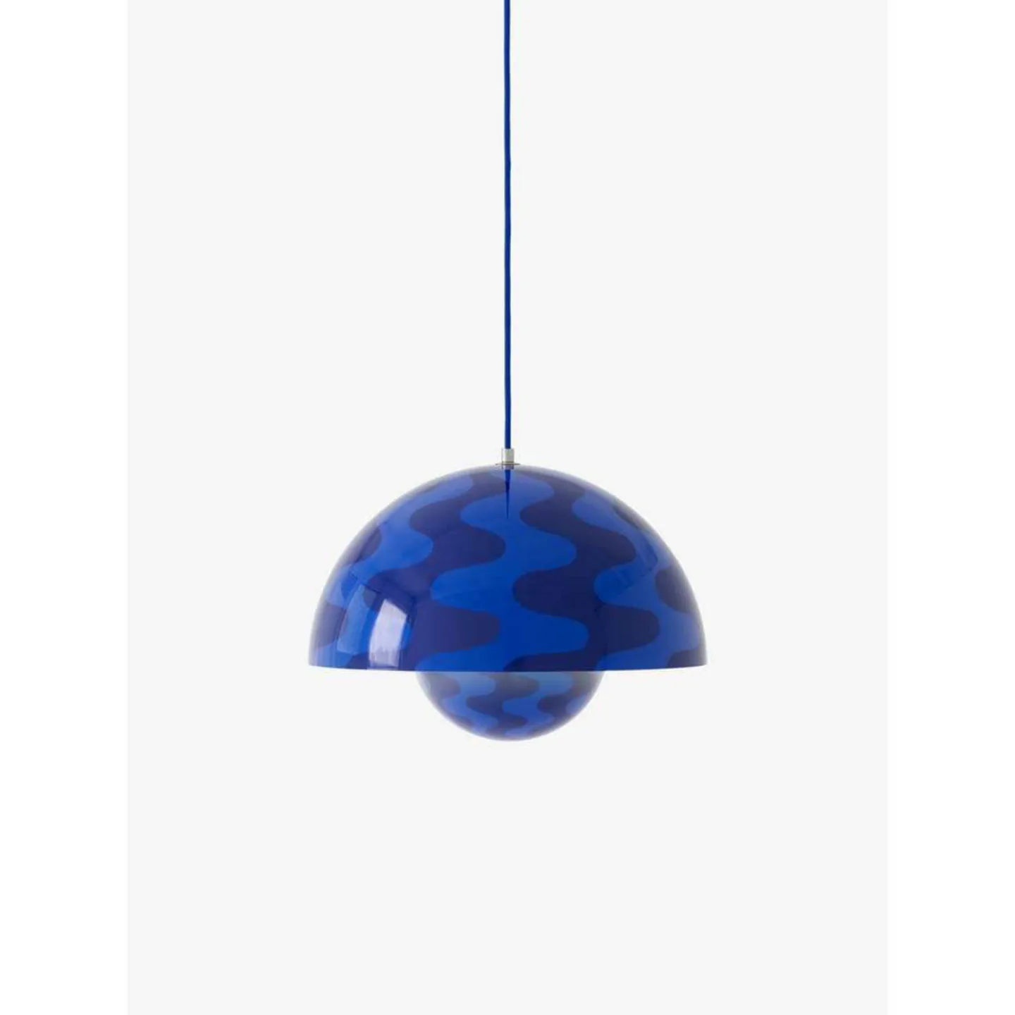 Flowerpot VP7 Hängelampe Ø 37 cm dämmerungsblau - &Tradition - Wohnzimmer - Design - Metall - Einflammig