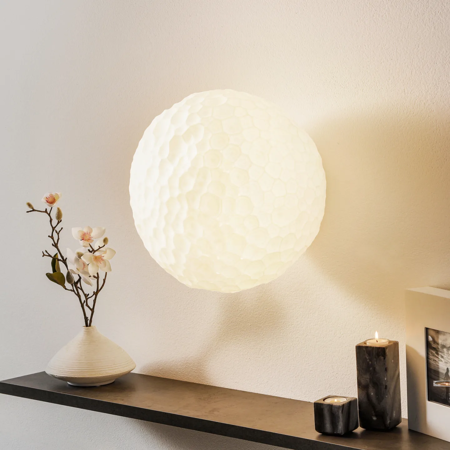 Meteorite 35 C/W Plafond/Vägglampa - Artemide - Vardagsrum - Design - Glas - Rund