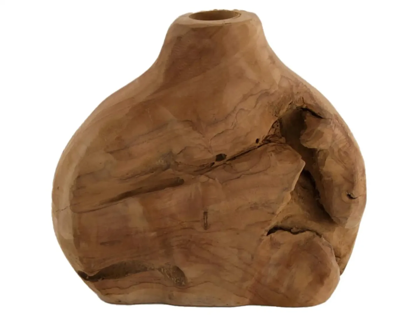 Dijk Vase Teakholz, Unikat H: 22 cm | Schubiger Möbel