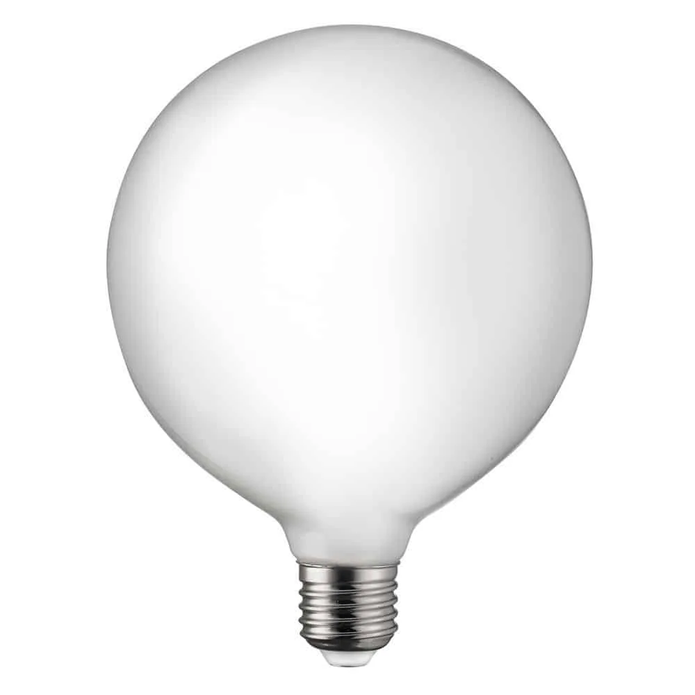 Globlampa 125mm Opal 8W 850lm 2700-2200K Dim to warm E14