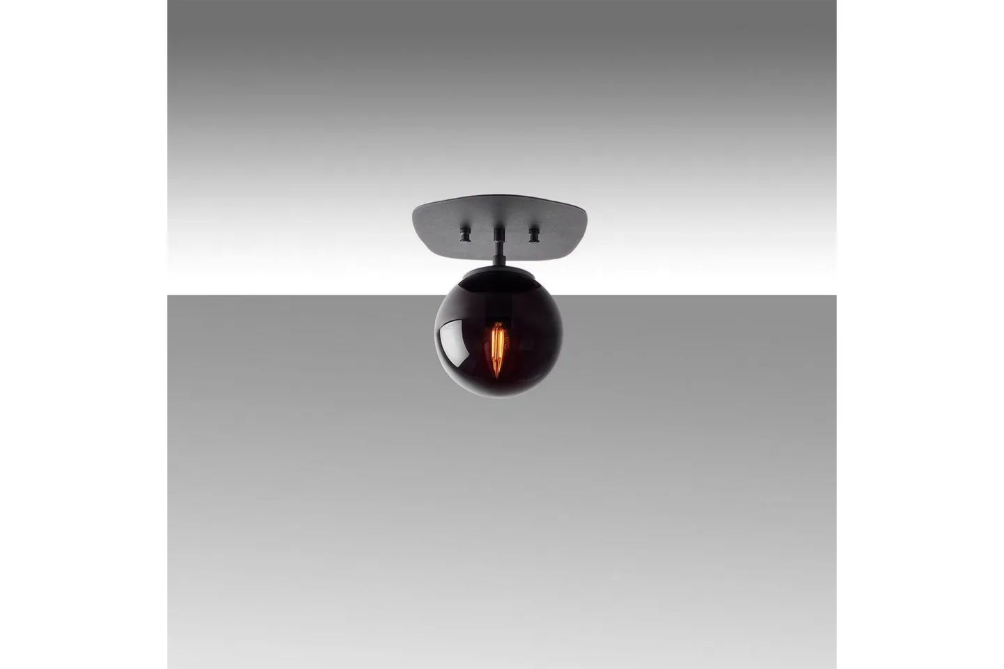 Taklampa Ariofield (20 x 25 x 25 cm) Svart - Svart
