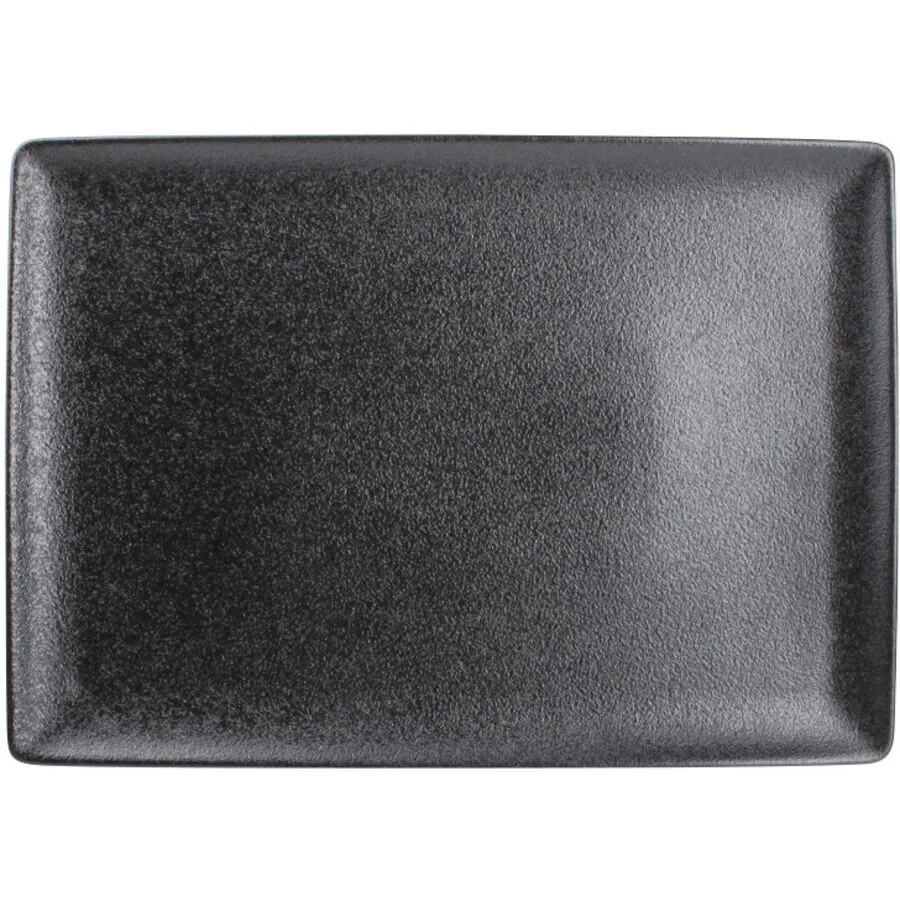 Teller Black Dusk Schwarz Porzellan