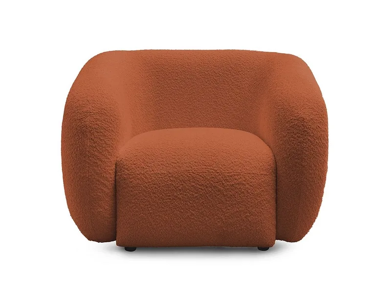 Sessel BOBOCHIC CELINE Boucle-Stoff orange