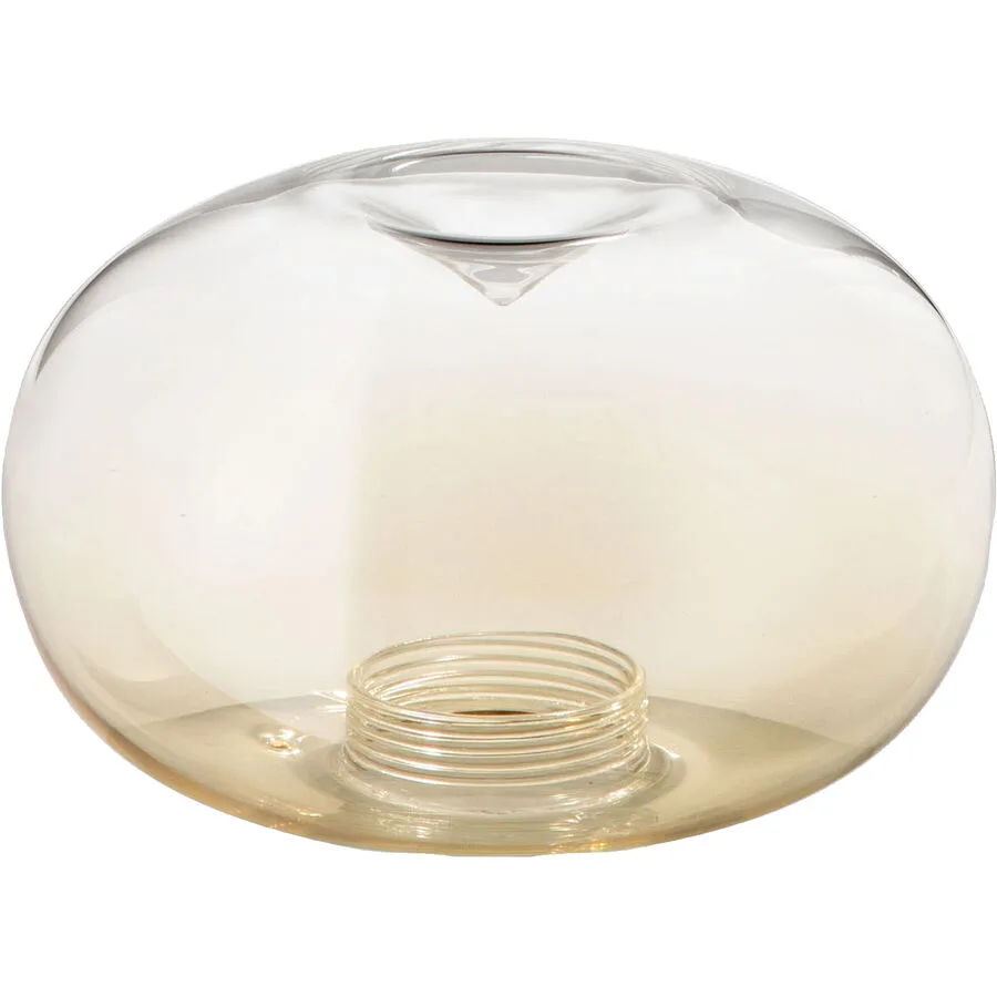 Lampenschirm Gloria Braun Glas 28 cm 17.5 cm - Farbe: cognac