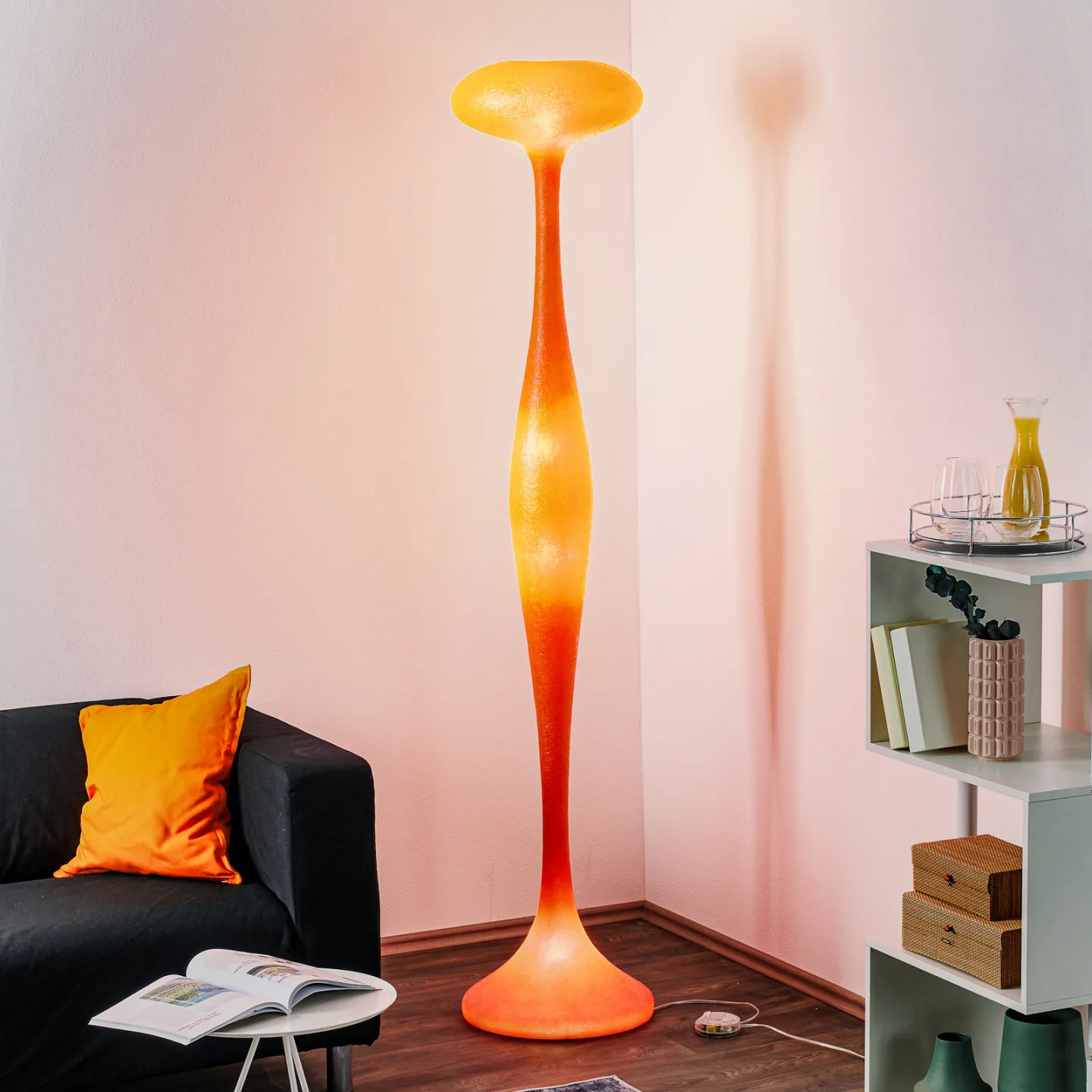 E.T.A. Gulvlampe Orange - KDLN - Stue - Design - Plastik - Med flere lyskilder