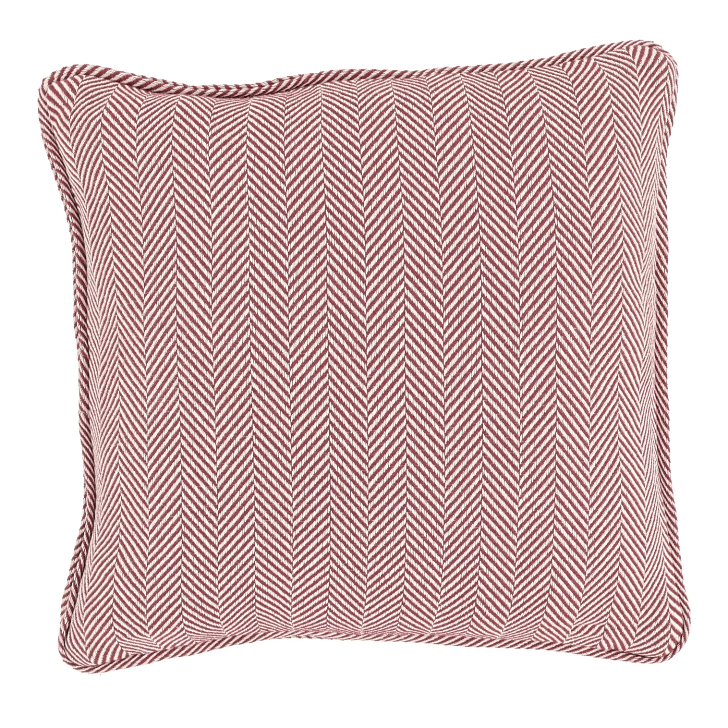 Putetrekk - Denisa Fishbone (rød/hvit) (Størrelse: 45 x 45 cm)