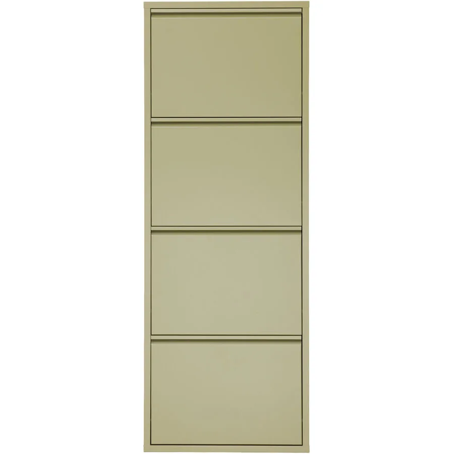Schuhschrank Vinci Grün Metall 51 cm 136 cm