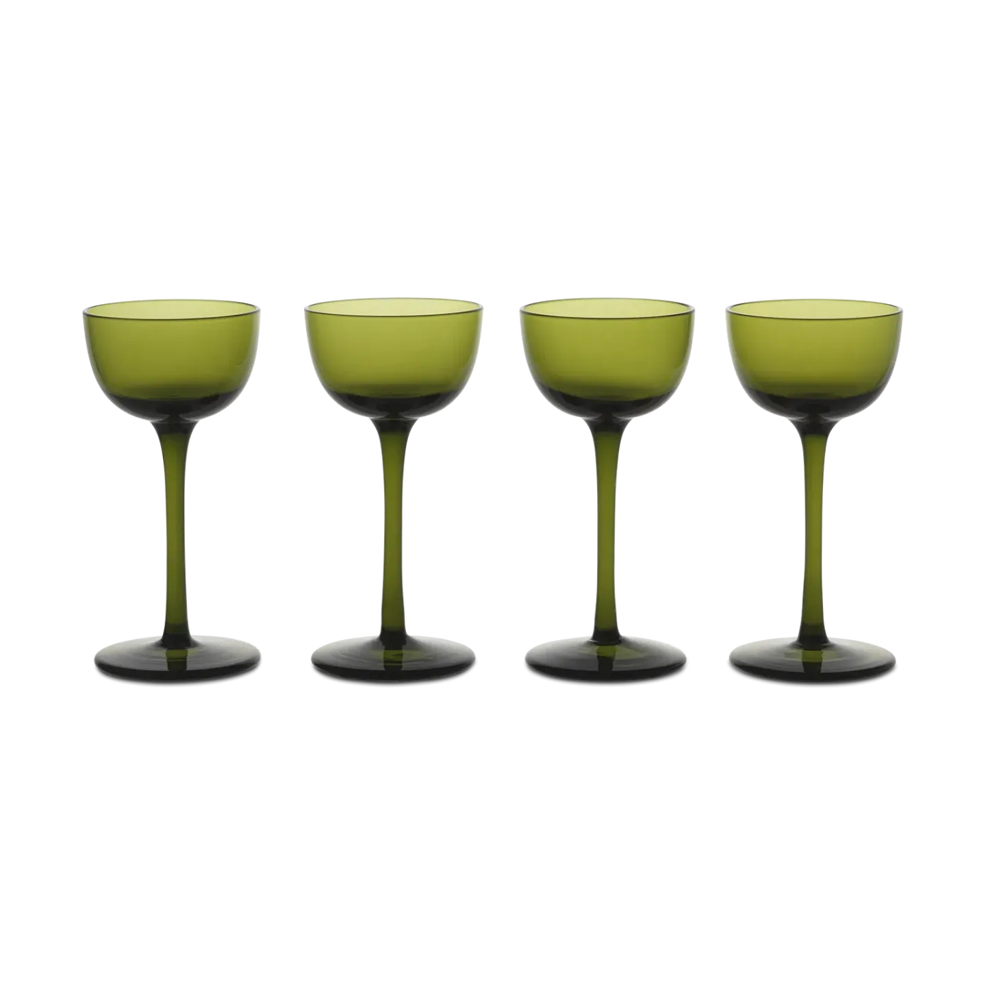 Ferm Living Host Likörglas 4er-Pack Moss Green