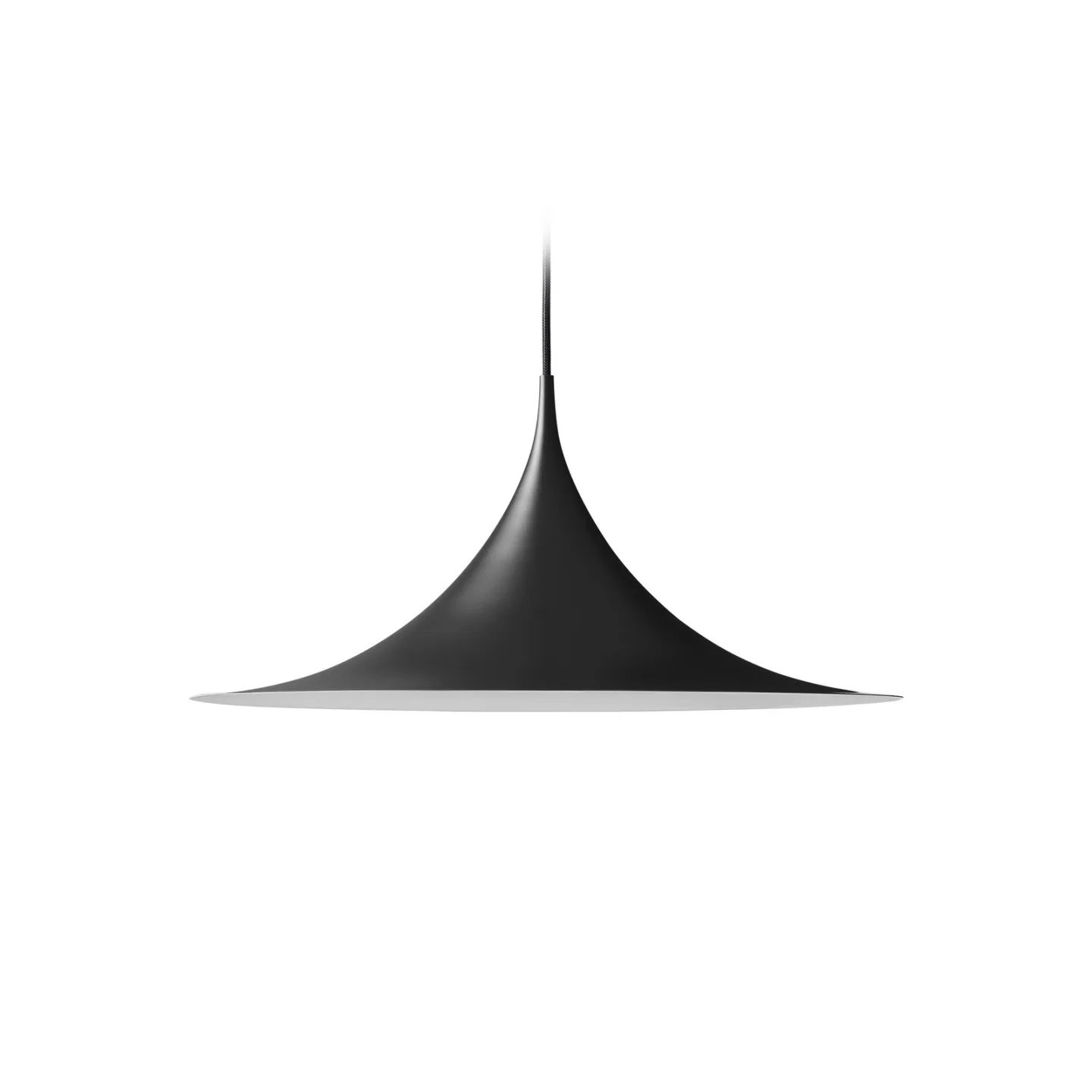 Semi Hängeleuchte, schwarz, Ø 90 cm - GUBI - Wohnzimmer - Design - Metall - Einflammig