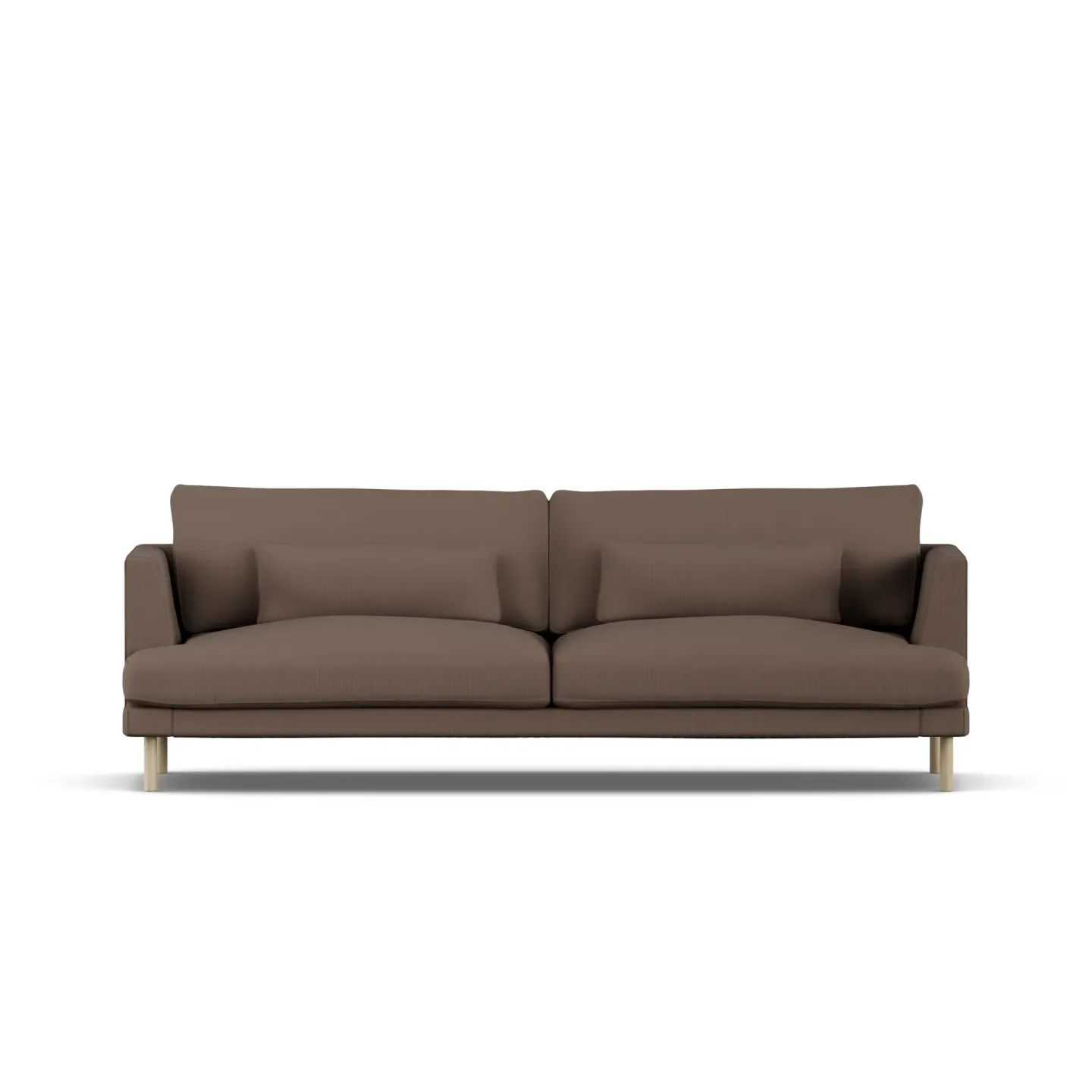 1898 Bredhult Sofa Jump Brown 1955-Eiche weiß geölt, 3-sitzig