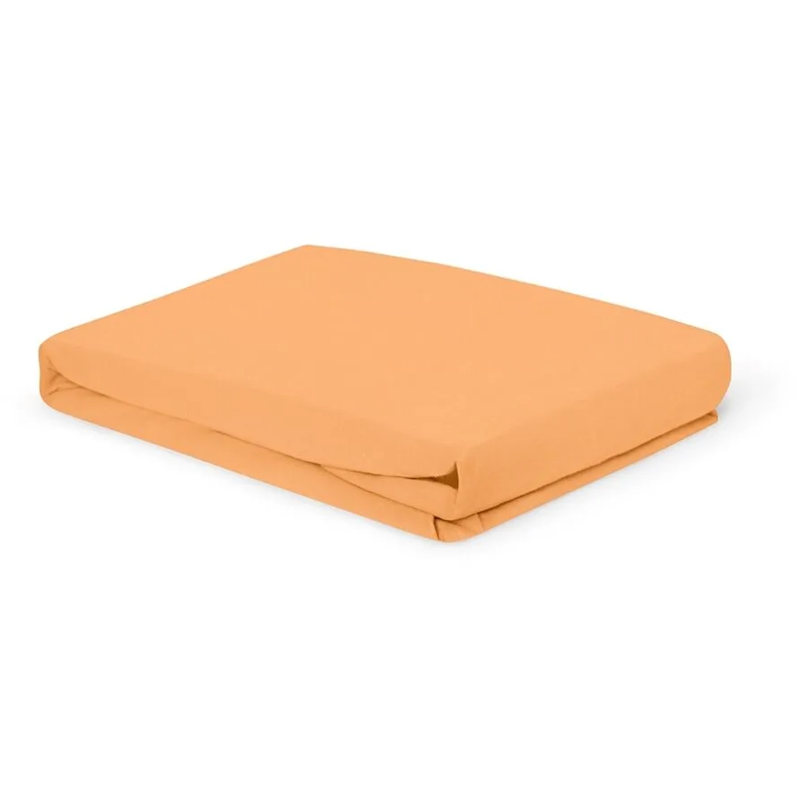 Living Home Fixleintuch Albany pfirsich Baumwolle 200 x 200 cm