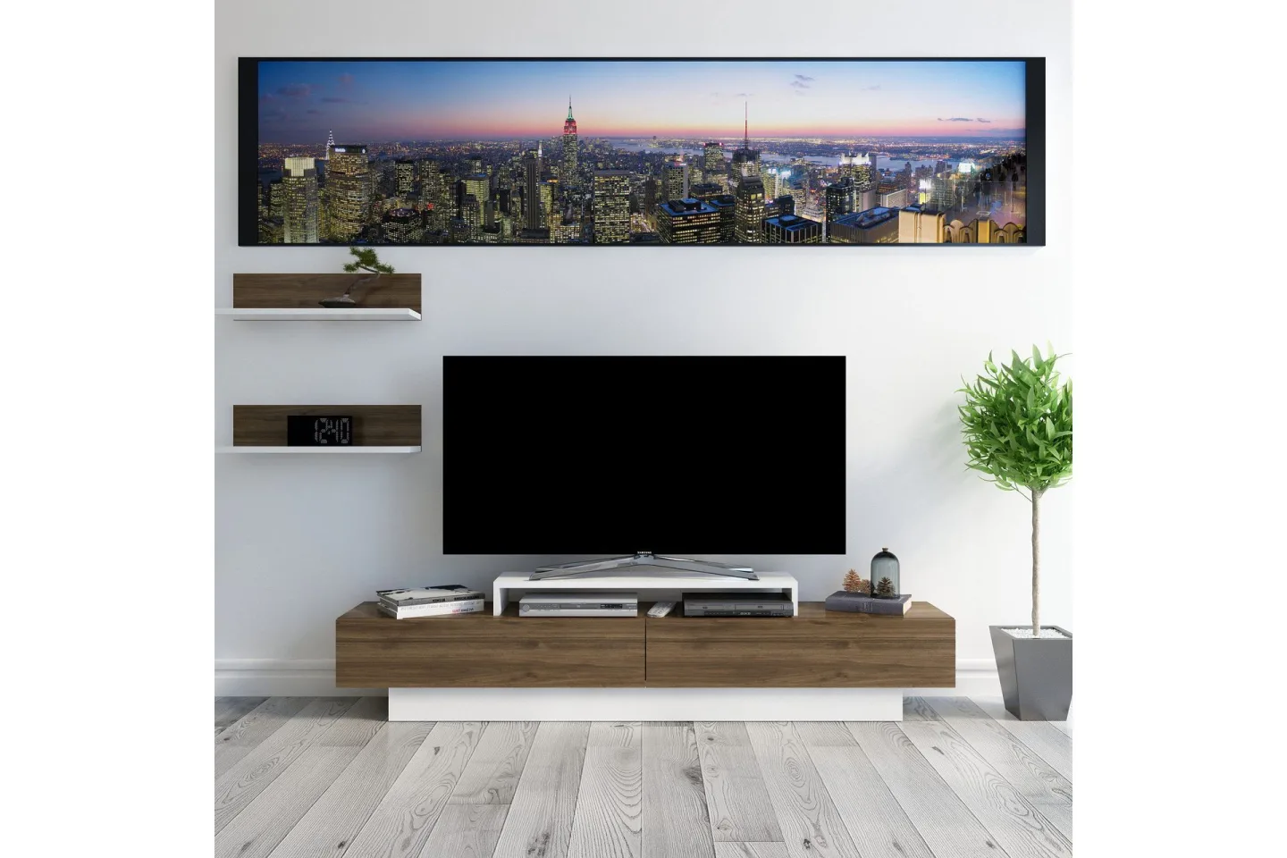 Rinorea Tv-möbelset 180x40 cm - Vit