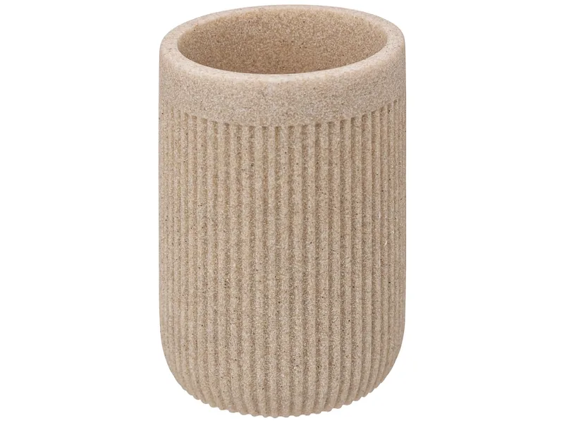 5 FIVE SIMPLY SMART Badezimmerbecher SOLENNYA dunkelbeige
