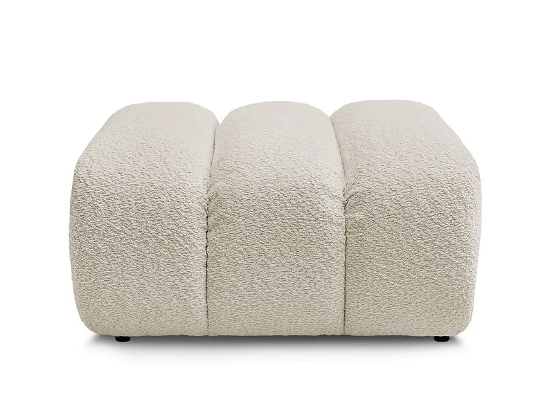 Hocker BOBOCHIC TALIA 80x80x42cm boucle-stoff beige