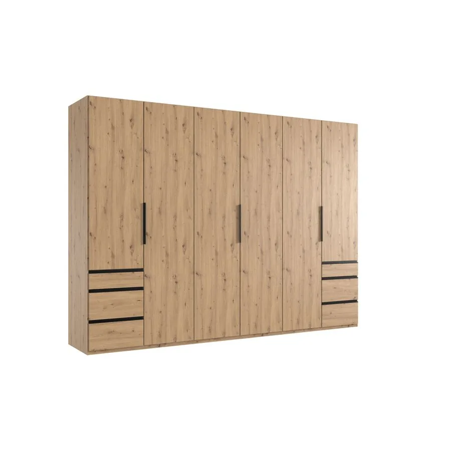 Kleiderschrank Sanko Eiche Nachbildung Holzwerkstoff B 300 cm