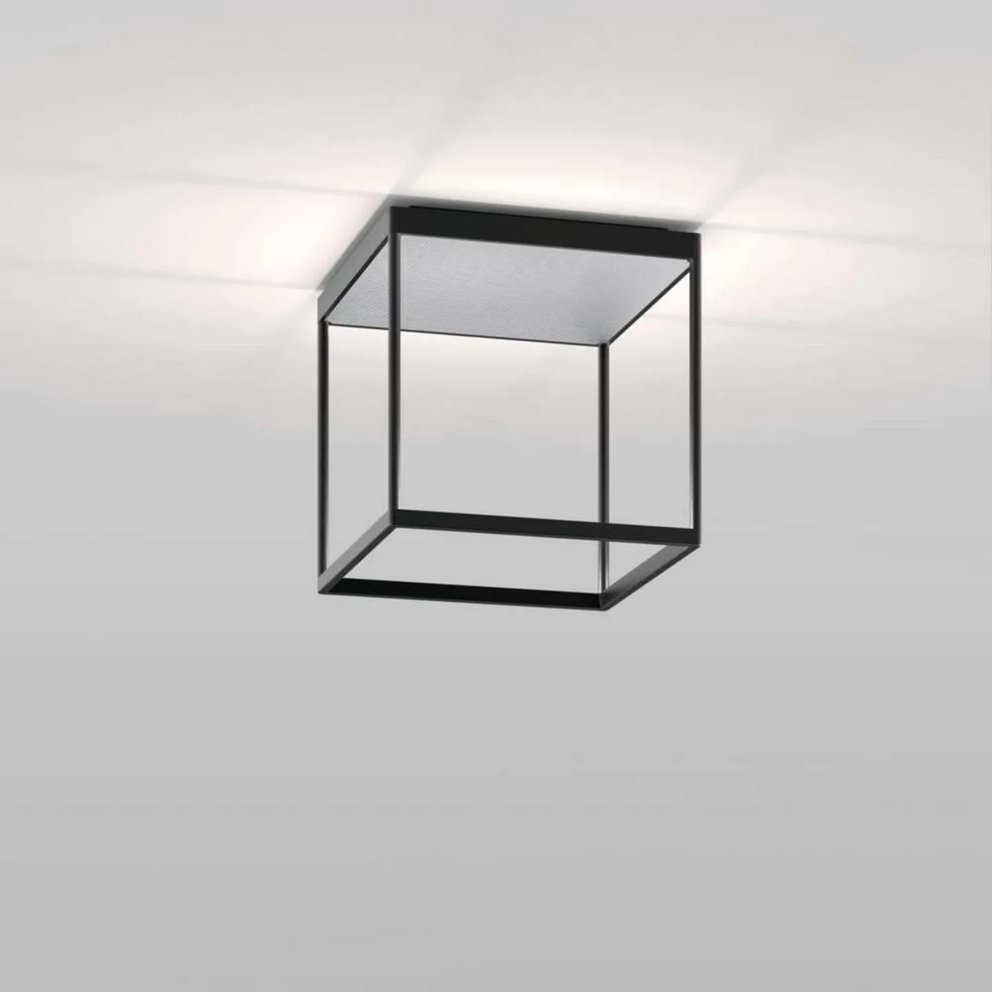 Reflex 2 LED-Deckenleuchte, schwarz/silber - Serien Lighting - Wohnzimmer - Aluminium