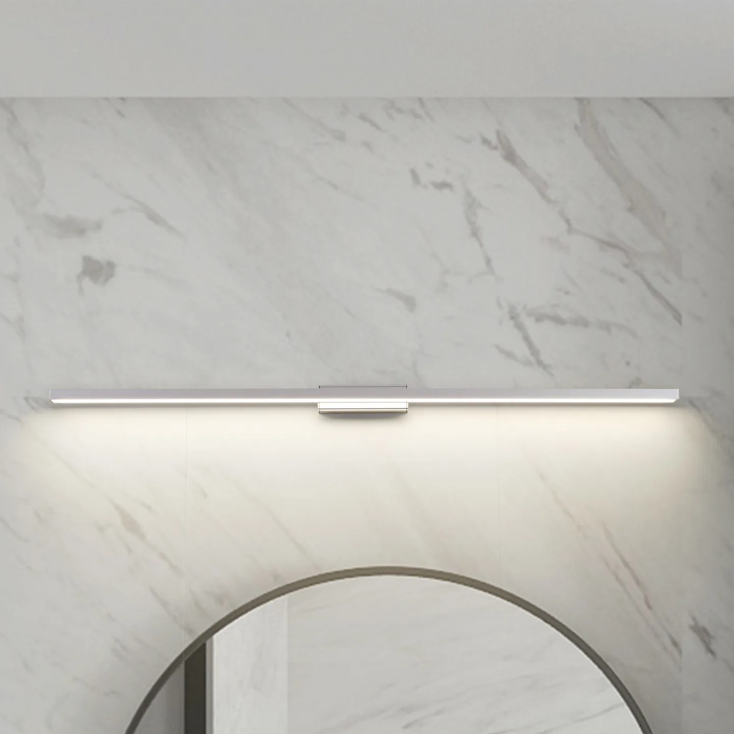 Alenia LED Vegglampe 120cm Alu - Lindby - Bad - Moderne - Aluminium - Med en lyskilde