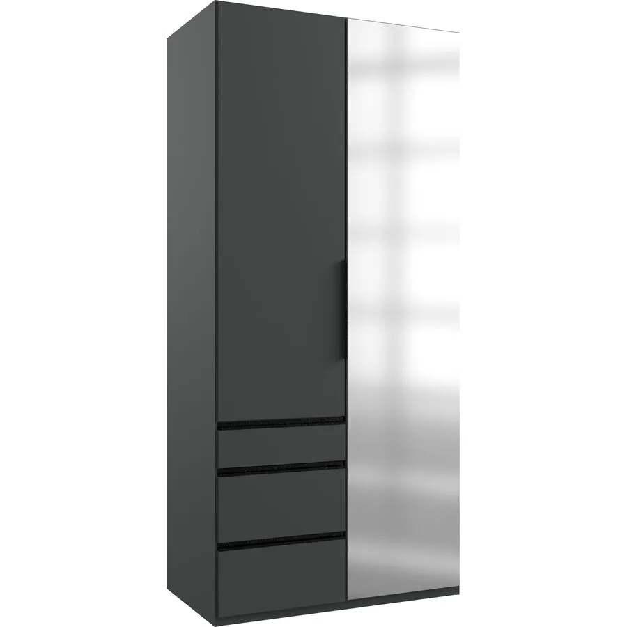 Kleiderschrank Sanko graphit Holzwerkstoff B 100 cm