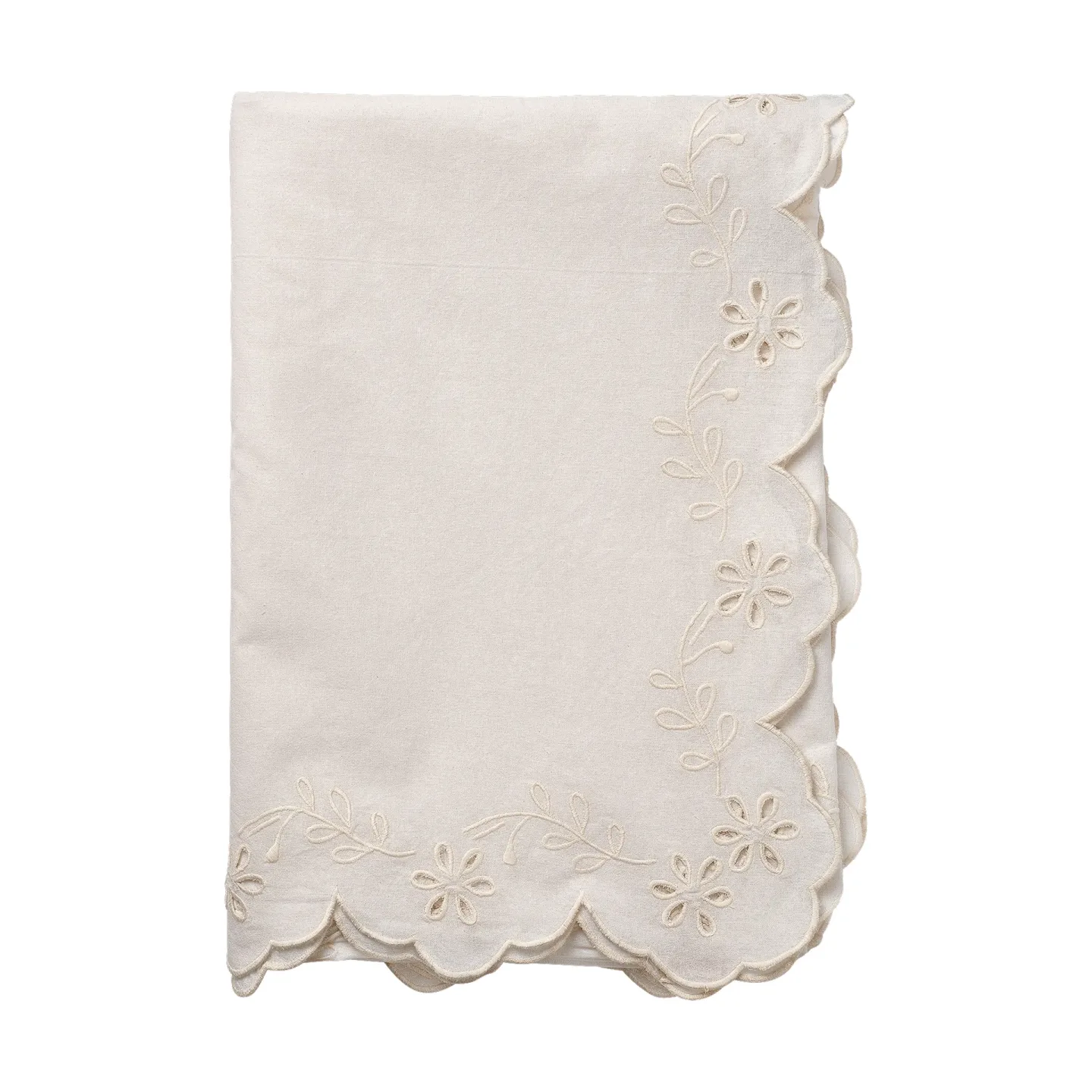 Pick a Poppy Lace Tischdecke Off white, 180x250 cm