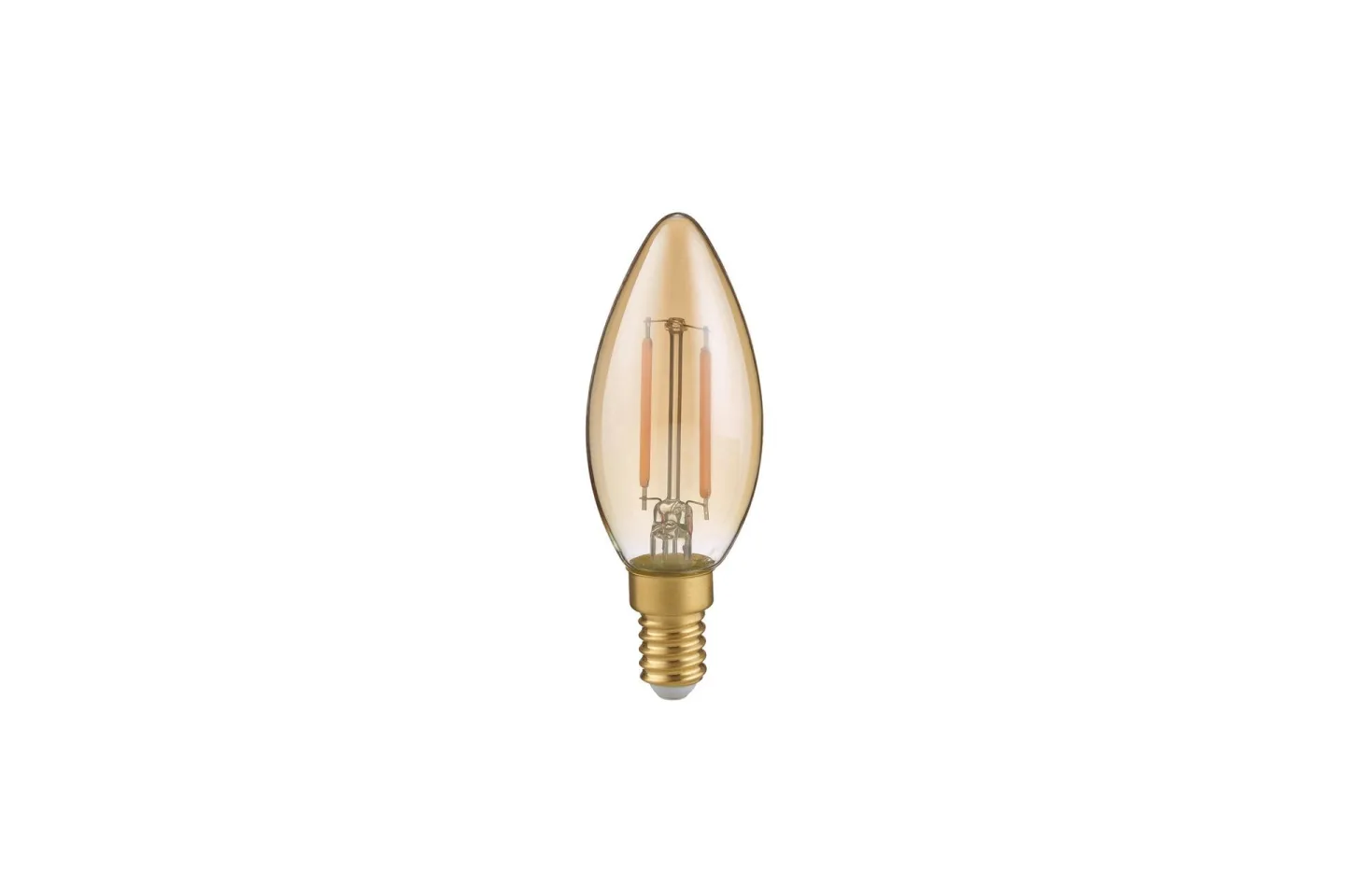 Filament Lampa Ljusformad 2W 250Lm 2700K LED E14 Brun - Brun