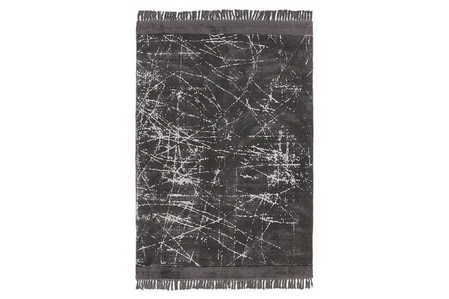 Matta Hanli - Mörkgrå, vit, 160x230 cm