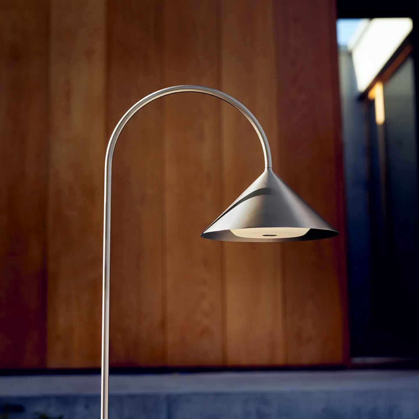 Grasp LED-Erdspießlampe, edelstahl, Höhe 82 cm, Metall - FRANDSEN - Design - Einflammig