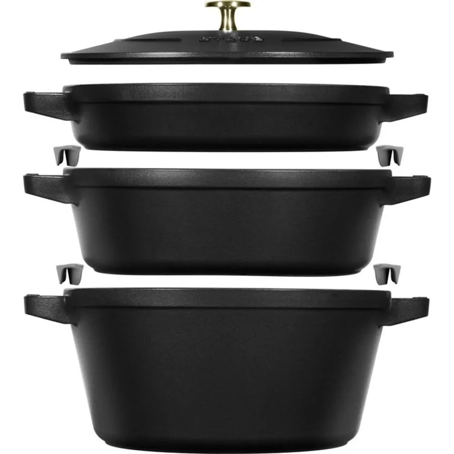 Gusseisen-Topf STAUB schwarz Gusseisen B 30.8 cm 9 l