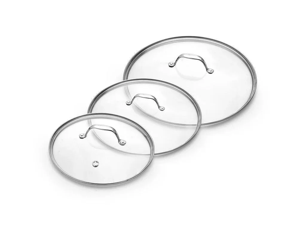 GLASDECKEL-SET 24/28/32 CM – 3-TEILIG