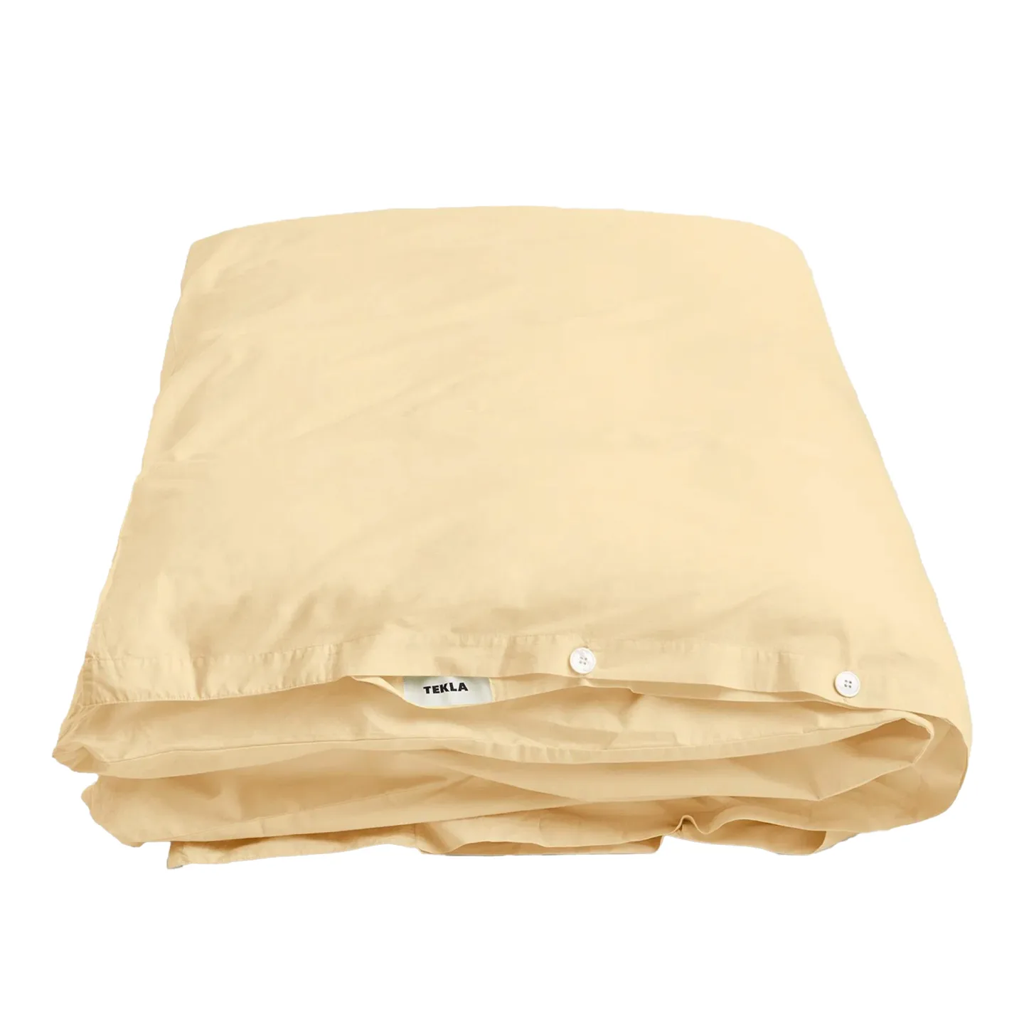 Tekla - Percale Double Duvet Cover, 220x220, Shaded Yellow - Påslakan