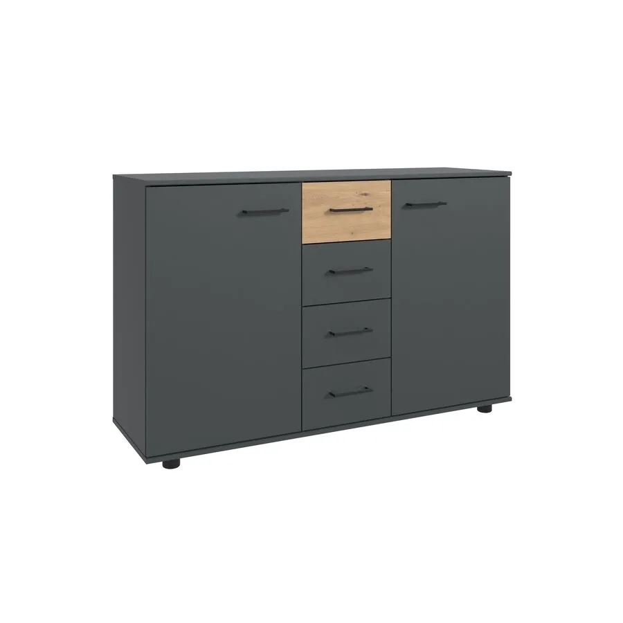 Kommode Tiby graphit Holzwerkstoff B 130 H 83 cm