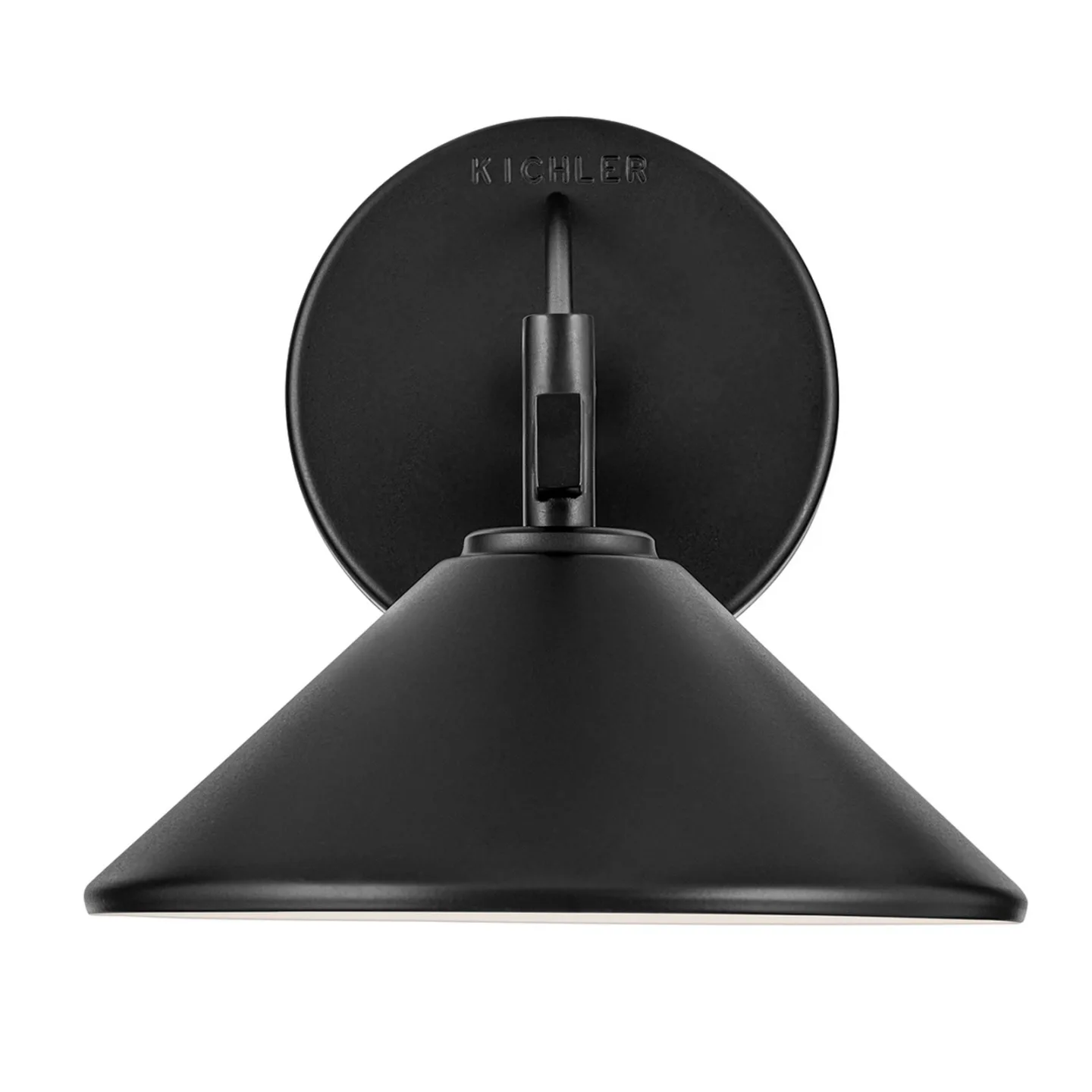 Ripley Außenwandlampe, schwarz, 20 cm, Metall IP44 - KICHLER - Modern - Aluminium - Einflammig