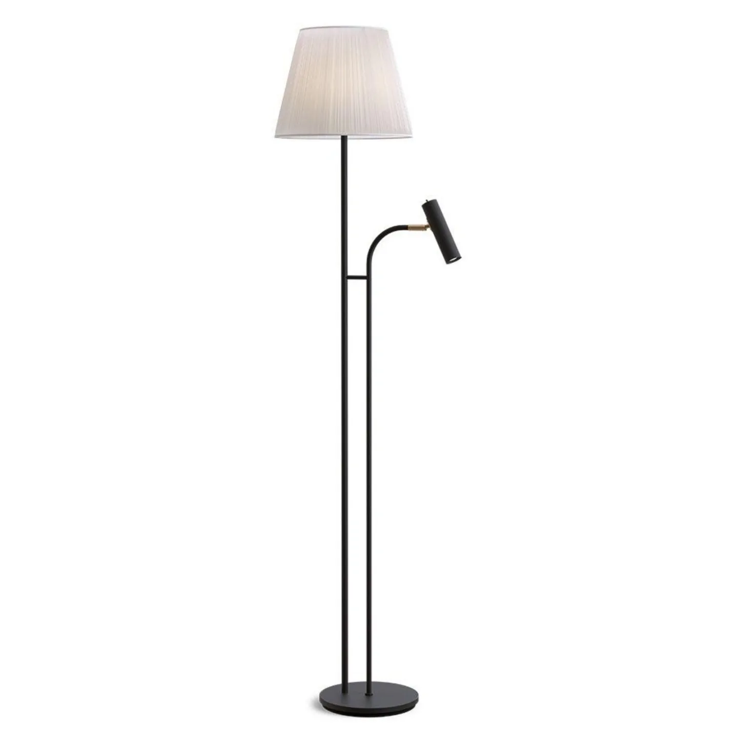 Slender Stehleuchte Black/Off-White - Belid - Wohnzimmer - Metall