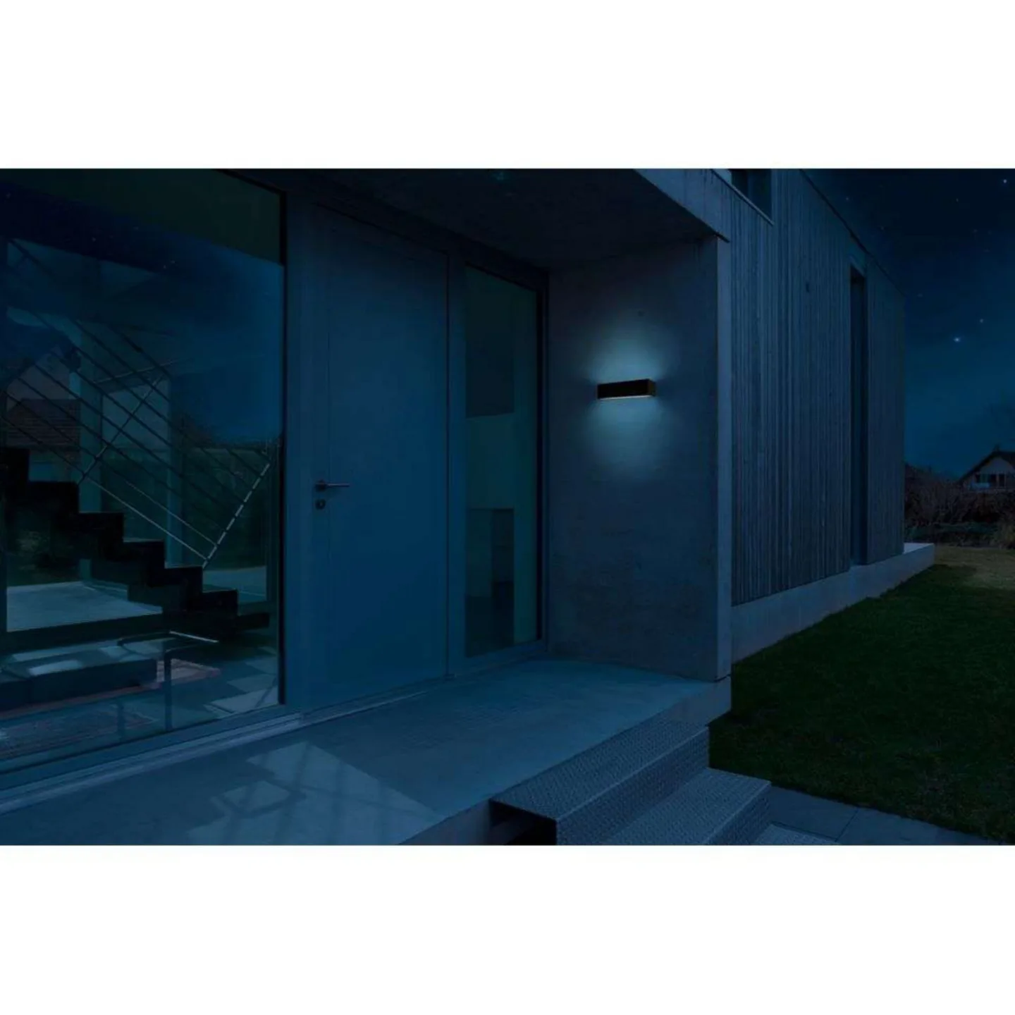 Brick Down Utendørs Vegglampe Svart - Antidark - Terrasse - Aluminium