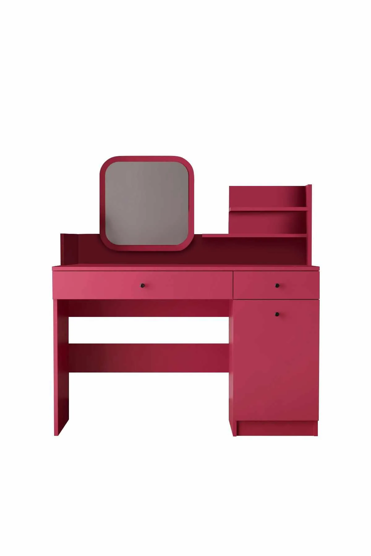 Fabrony Sminkbord med spegel 124 cm - Hallon