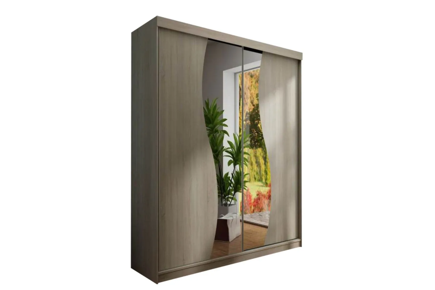 Dunkra Garderob m. Spegel 150x200 cm -