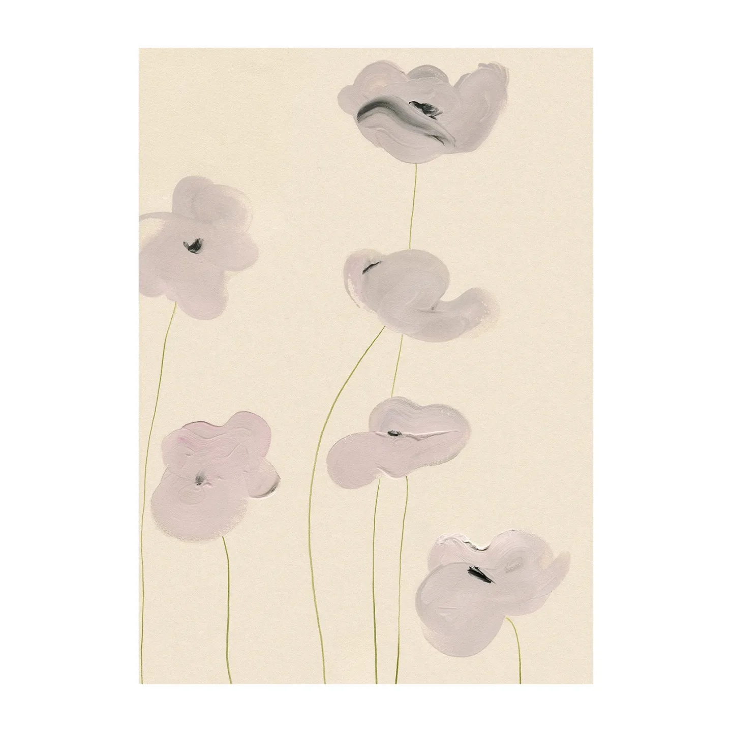 Paper Collective White Vallmo Poster 30 x 40cm
