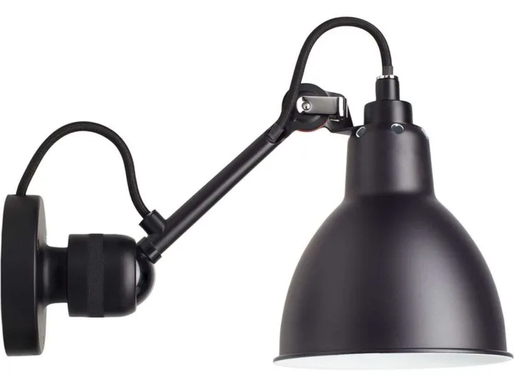 304CA Vägglampa Svart - Lampe Gras - Vardagsrum - Design - Metall