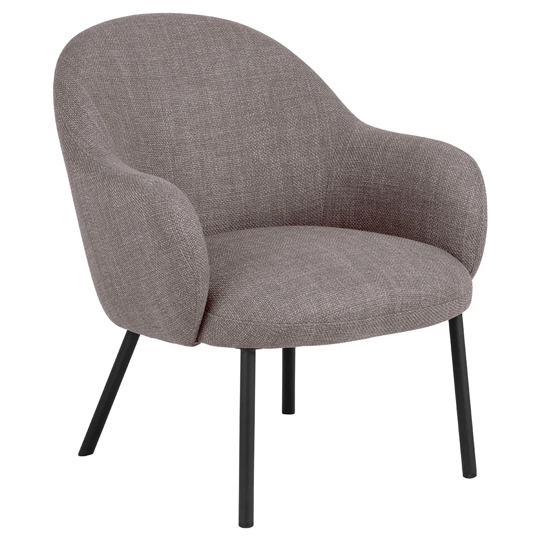 Spencer Sessel Lounge-Sessel Stoff hellgraubraun.