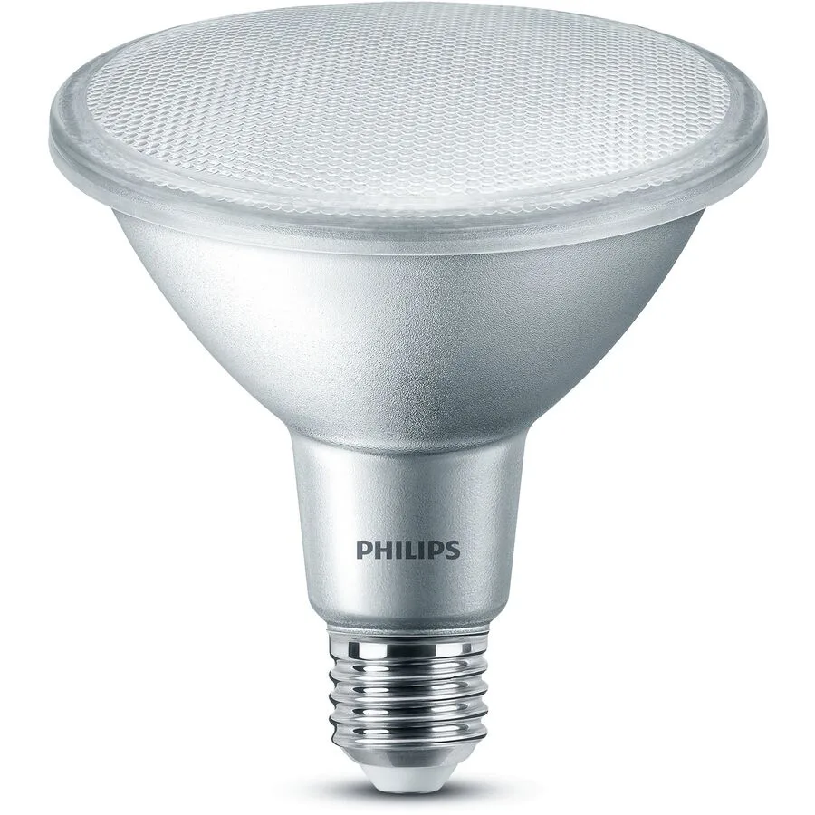 Philips Glas E27 13 W - Farbe: silber - LED - Lichtfarbe: Extra warmweiss - LED Leuchtmittel