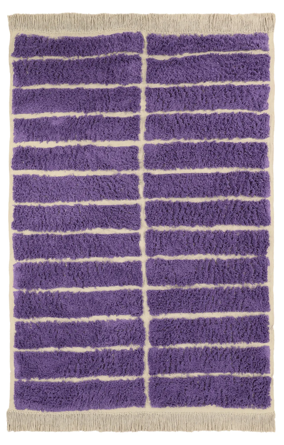 Ryetepper - Ikara Natural Cotton Shaggy (lilla) (Størrelse: 240 x 340 cm)