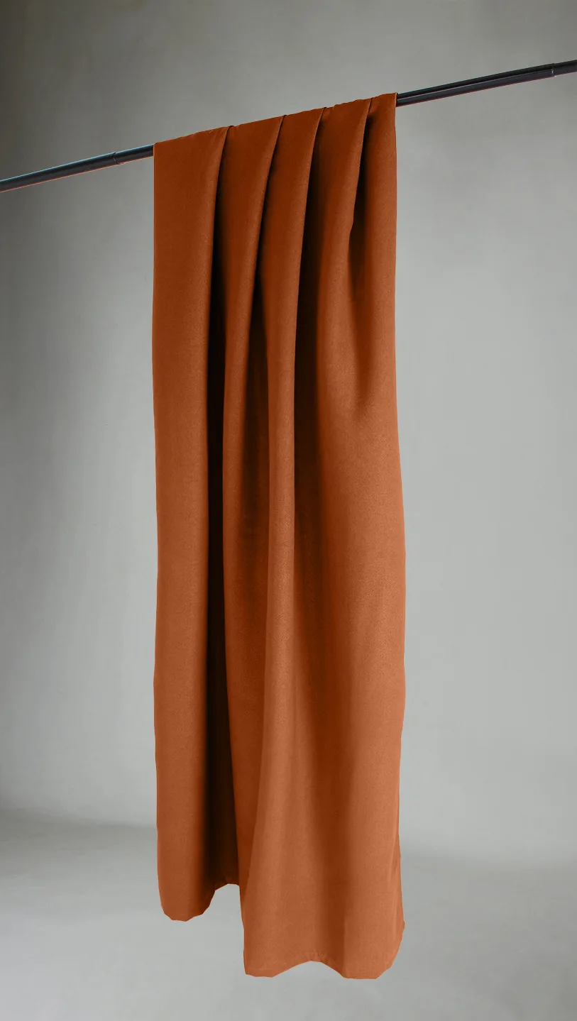 Gardiner - Mørkleggingsgardin Octavia (oransje) (Størrelse: 130 x 220 cm)