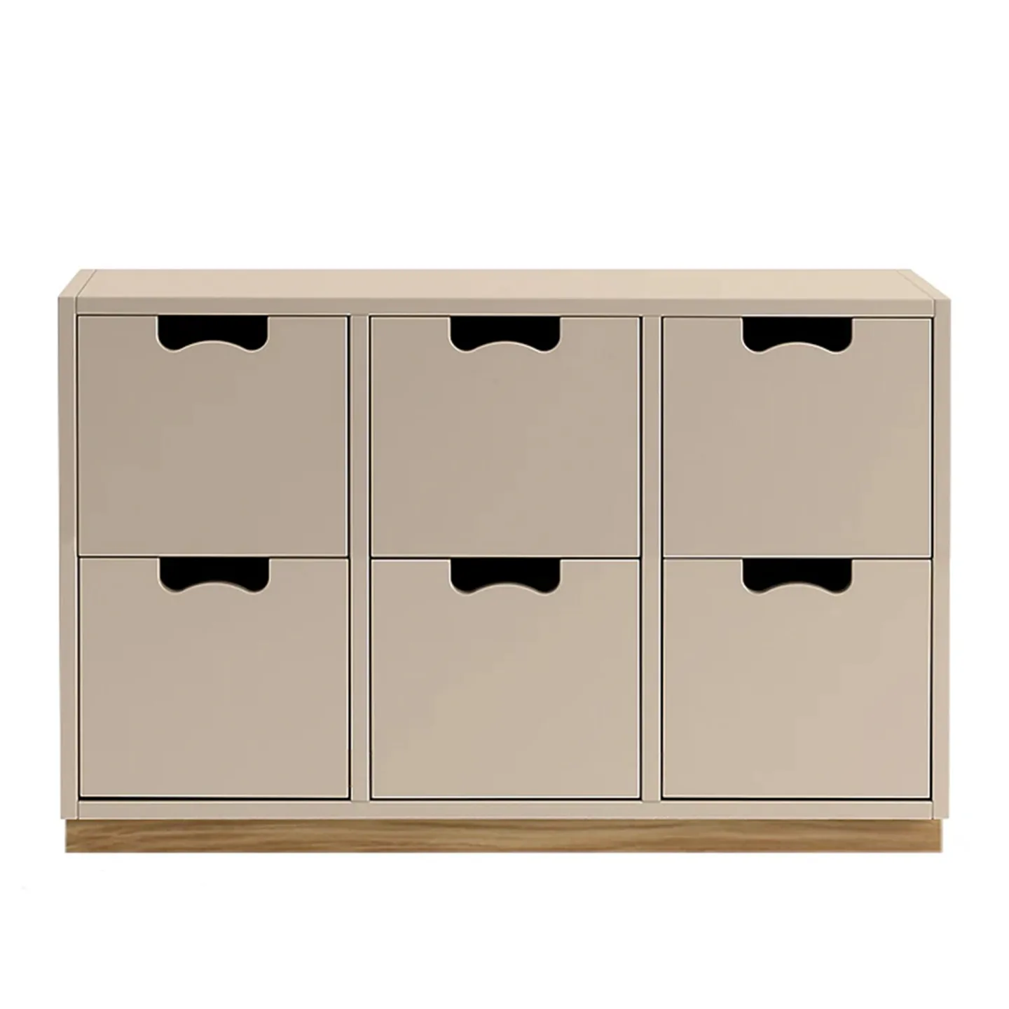 Asplund - Snow Drawer B2 - Dark Sand, Ek Sockel - Byråer - Thomas Sandell & Jonas Bohlin - Beige - Trä