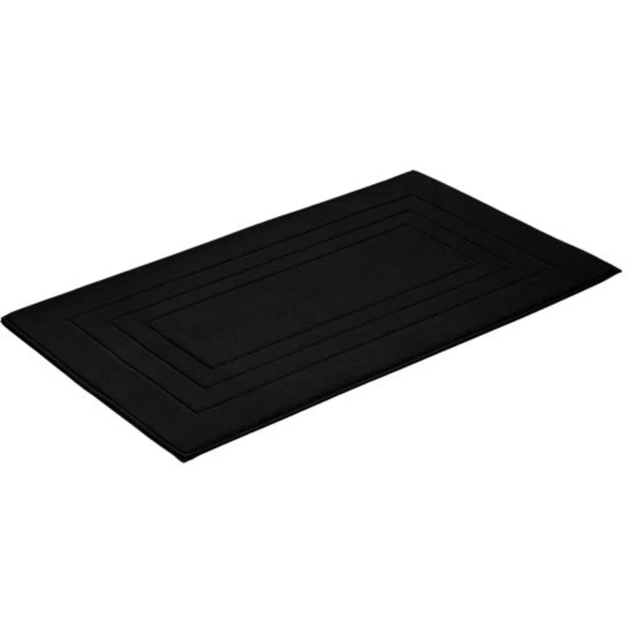 Vossen Badteppich Feeling Schwarz Baumwolle 67 cm 120 cm