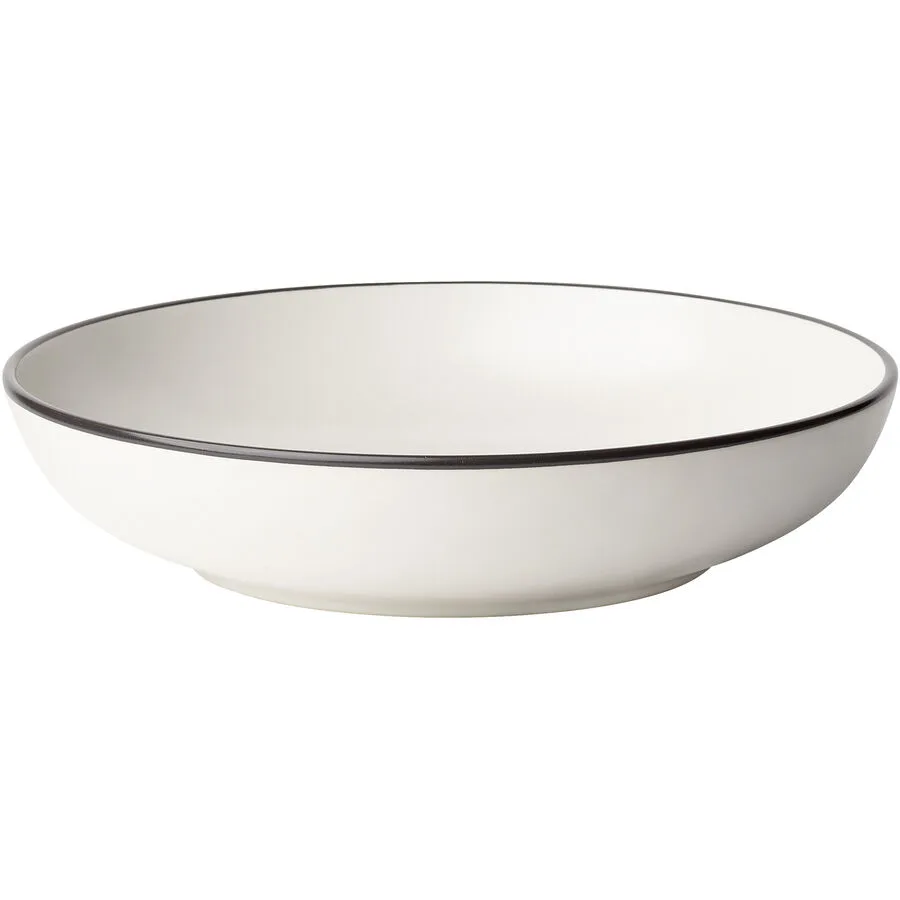 Teller flach Elements Yin & Yang Weiss Steinzeug 22 cm